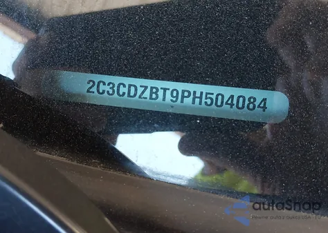 2023 Dodge Challenger R/T from USA, damaged, VIN 2C3CDZBT9PH504084